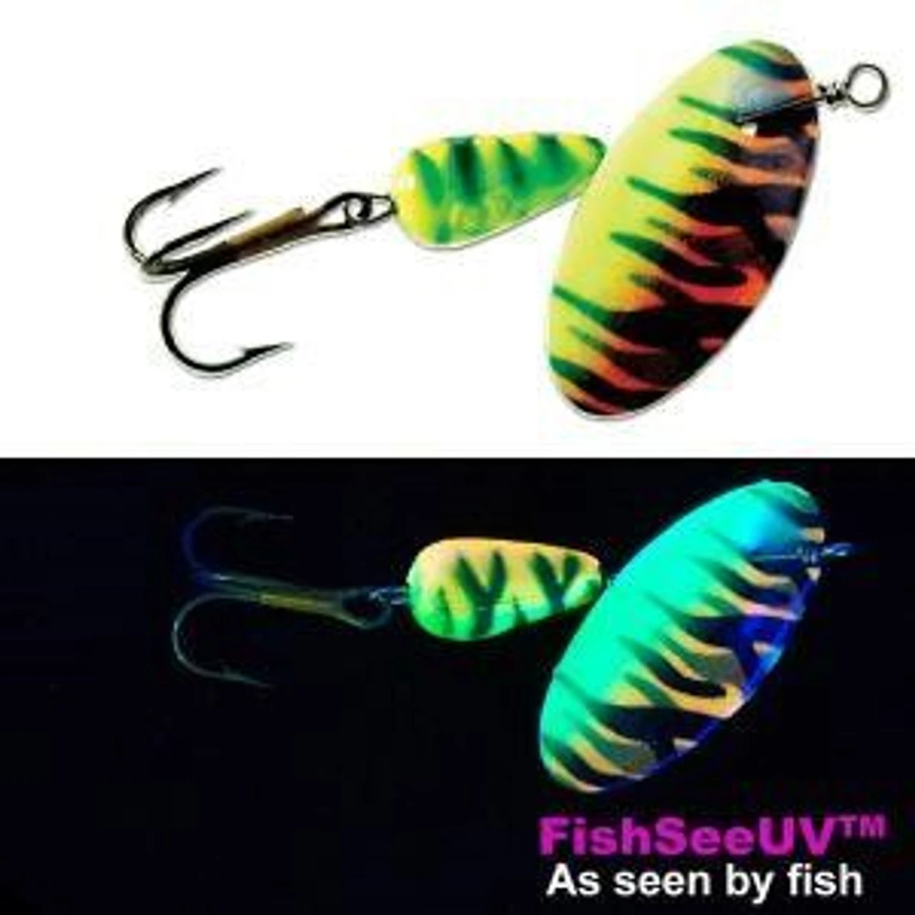 Panther Martin Vibrant UV In-Line Spinner, #2, 1/16 Oz, Firetiger 3 Panther Martin Vibrant UV In-Line Spinner, #2, 1/16 Oz, Firetiger