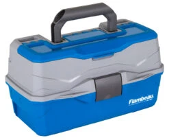 Flambeau 2 Tray Tackle Blue/Gray Hard Tackle Box