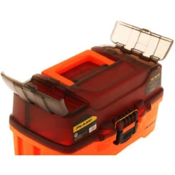 Plano 2-Tray Tackle Box W/Dual Top Access - Smoke & Bright Orange -Outlet Tackle Reel Crate Store CW84731 2 88253.1672880484